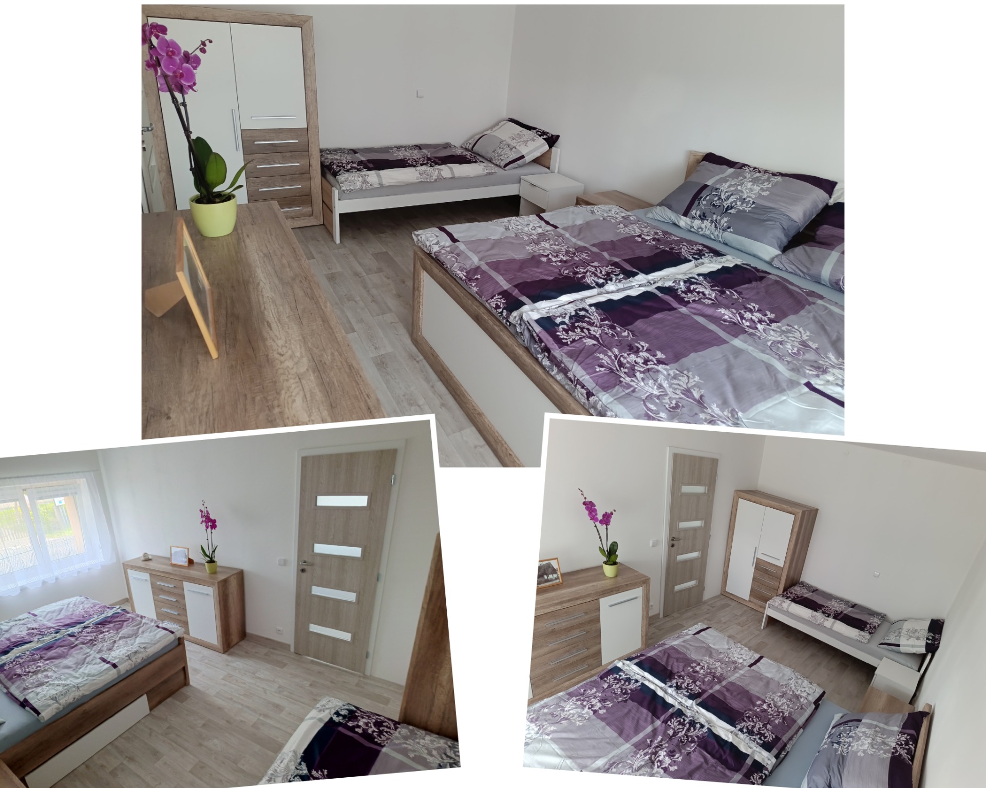 Ložnice se 3mi lůžky 